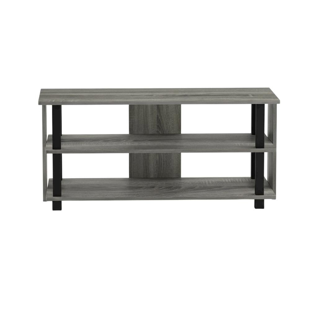 Wooden 3-Tier TV Stand, TVs up to 40 inches, Modern Style, Space-Saving Design