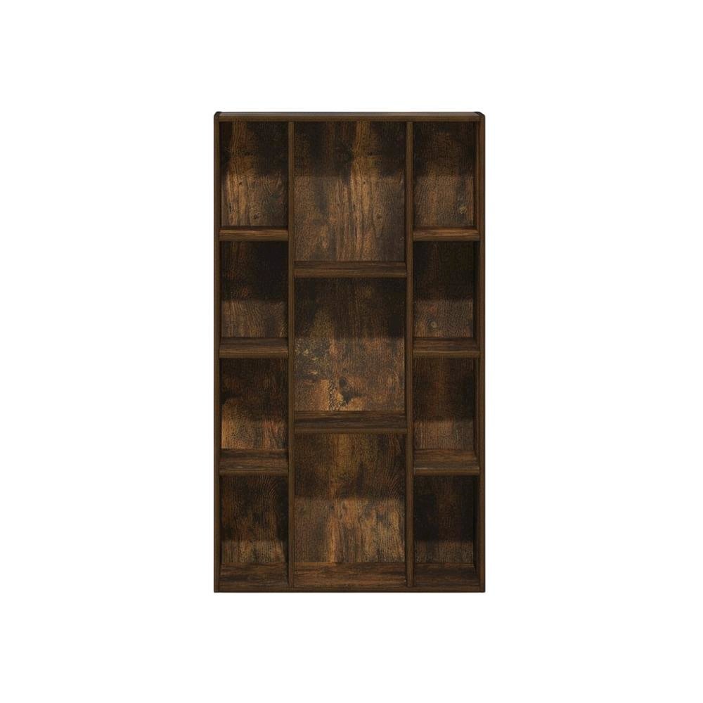 Wood Bookcase with Open Shelving for Home Office or Living Room Storage