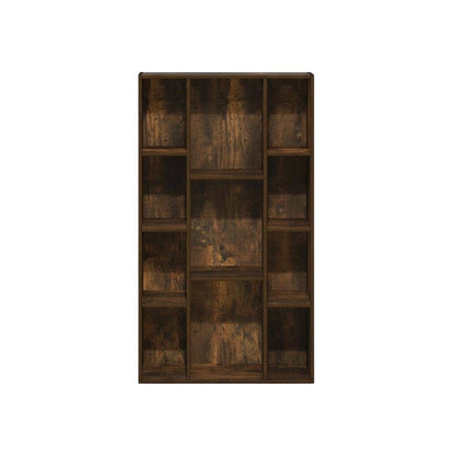 Wood Bookcase with Open Shelving for Home Office or Living Room Storage