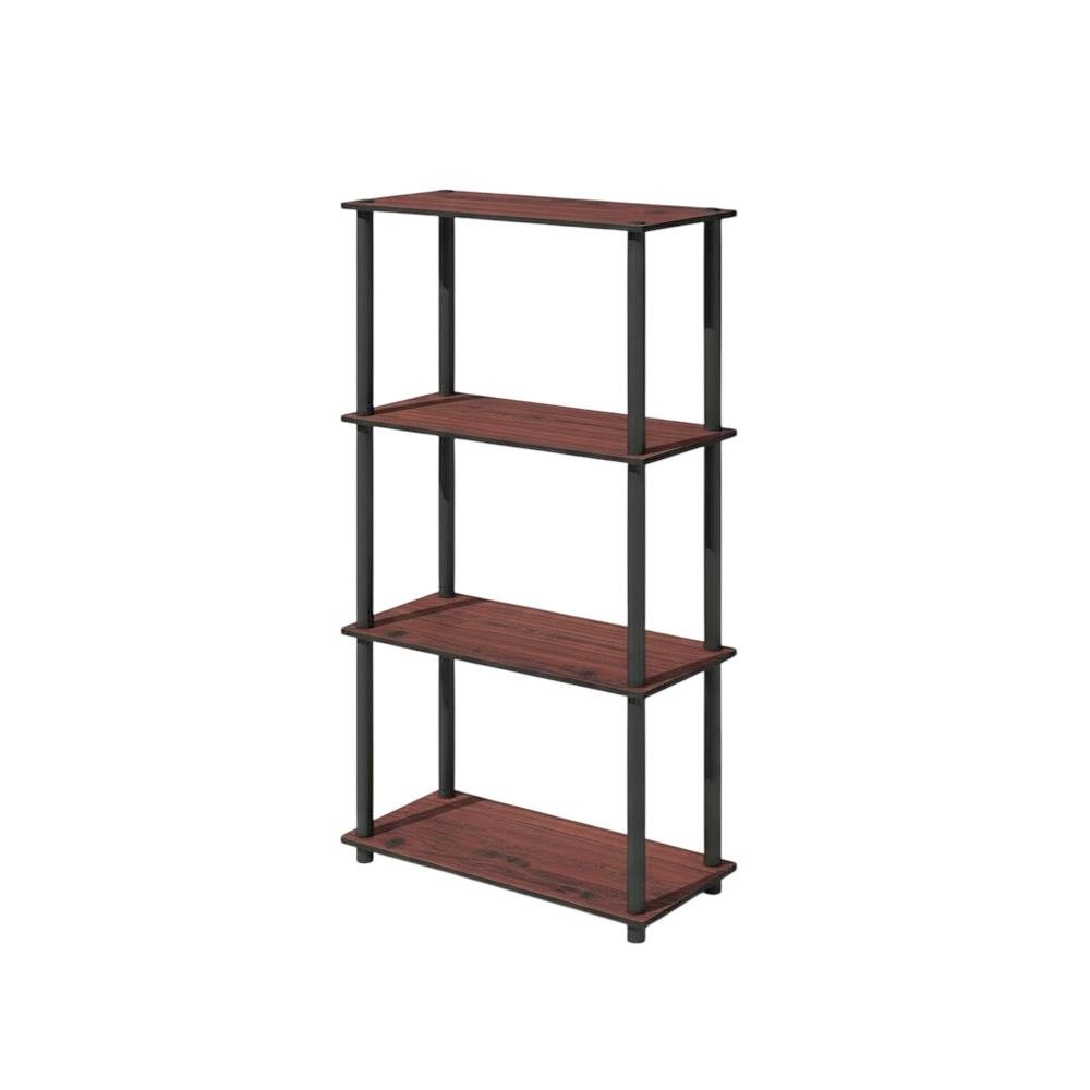 Wood bookcase in finish with a sleek, modern design for versatile storage