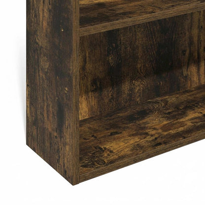 Amber Pine 6-Tier Open Shelf Bookcase with Storage Organizer