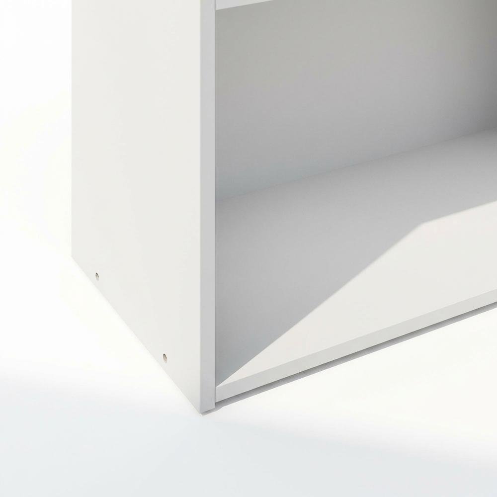 Wooden bookcase with minimalist design for contemporary living spaces