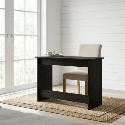 Black Espresso Computer Desk With Modern Workspace Design