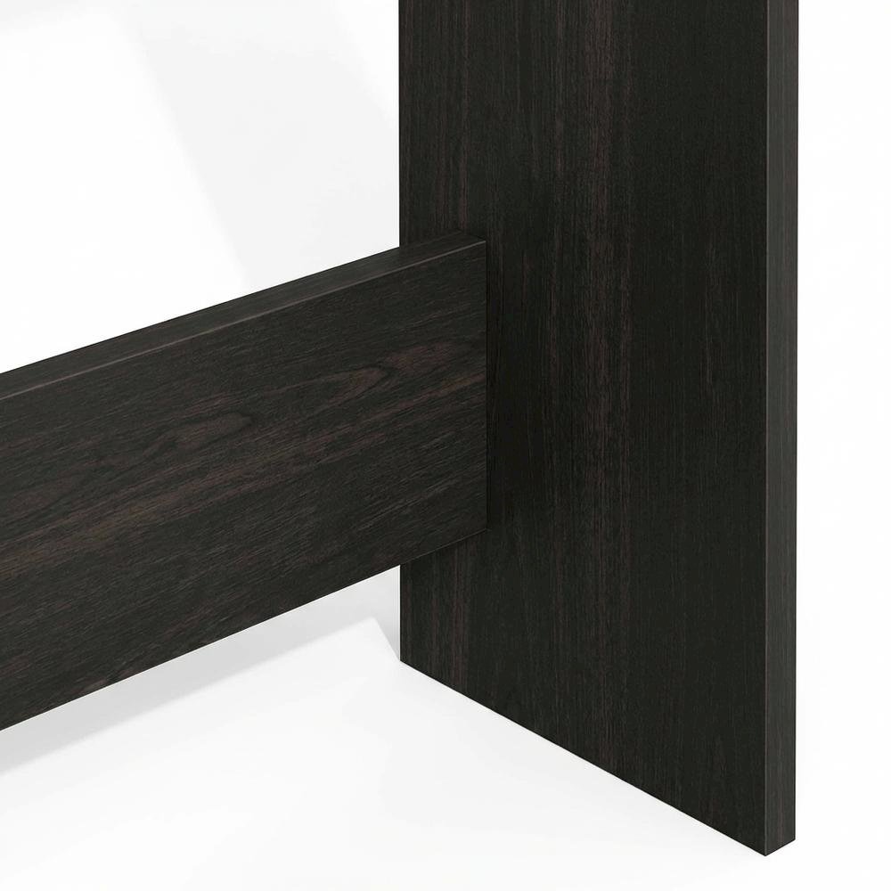 Black Espresso Computer Desk With Modern Workspace Design