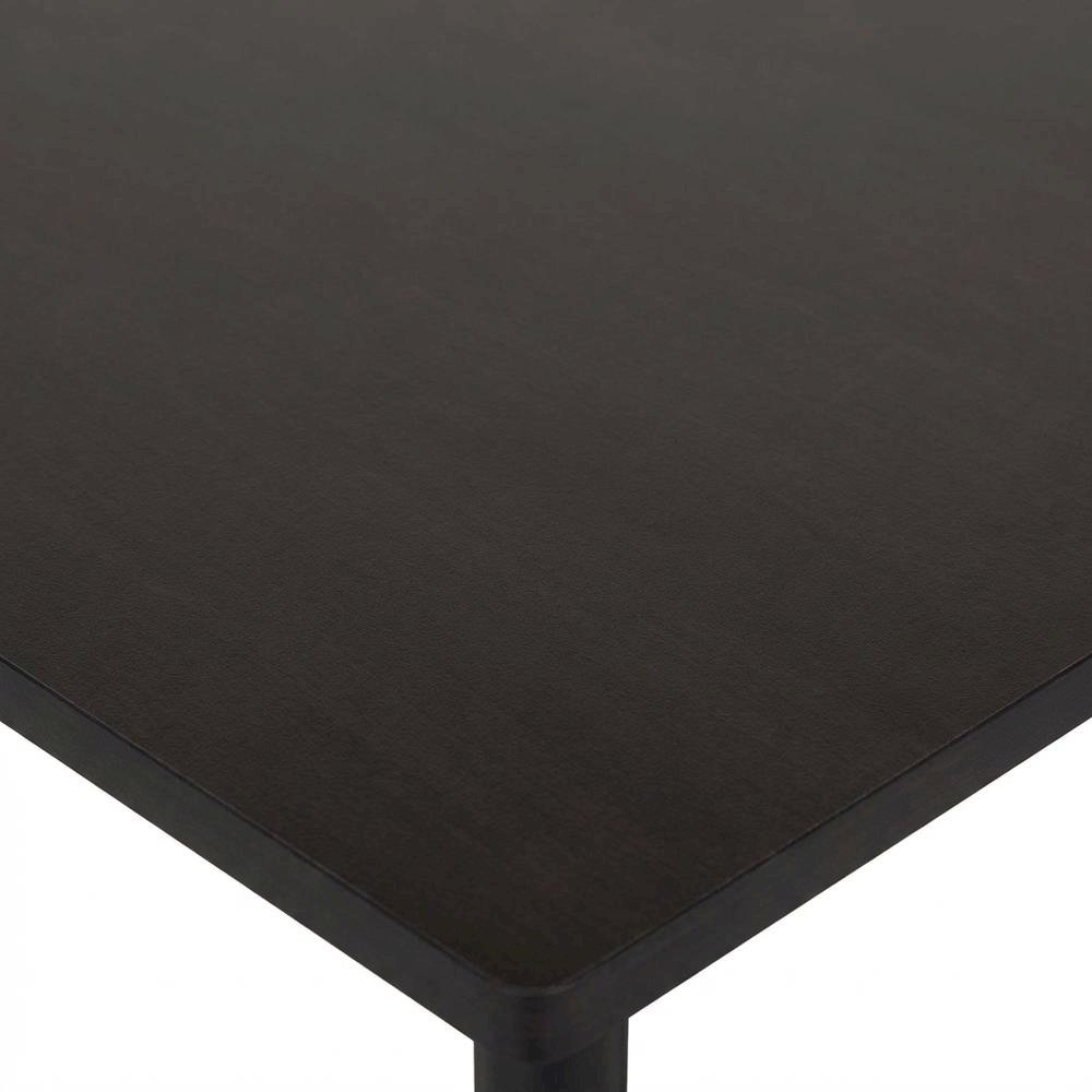 Espresso And Black Computer Desk With Top Shelf For Office Spaces