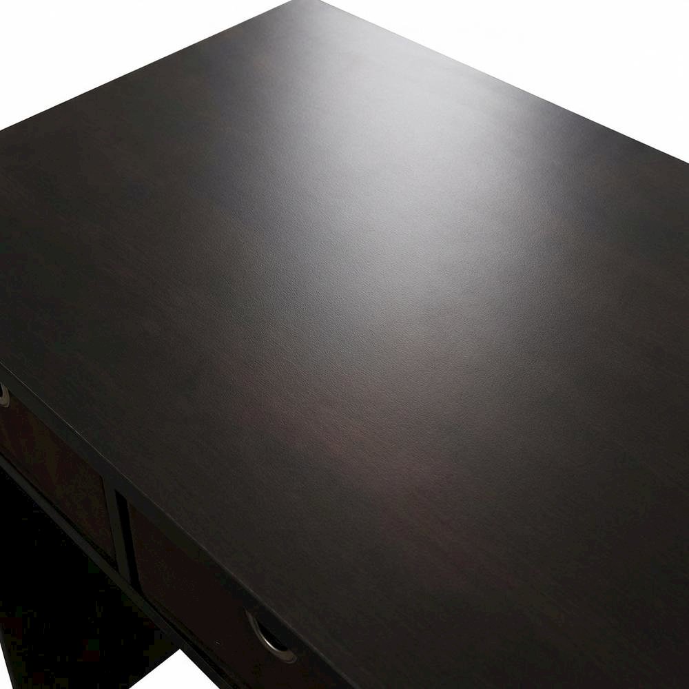 Espresso Computer Desk with Spacious Surface and Sturdy Frame for Workspace