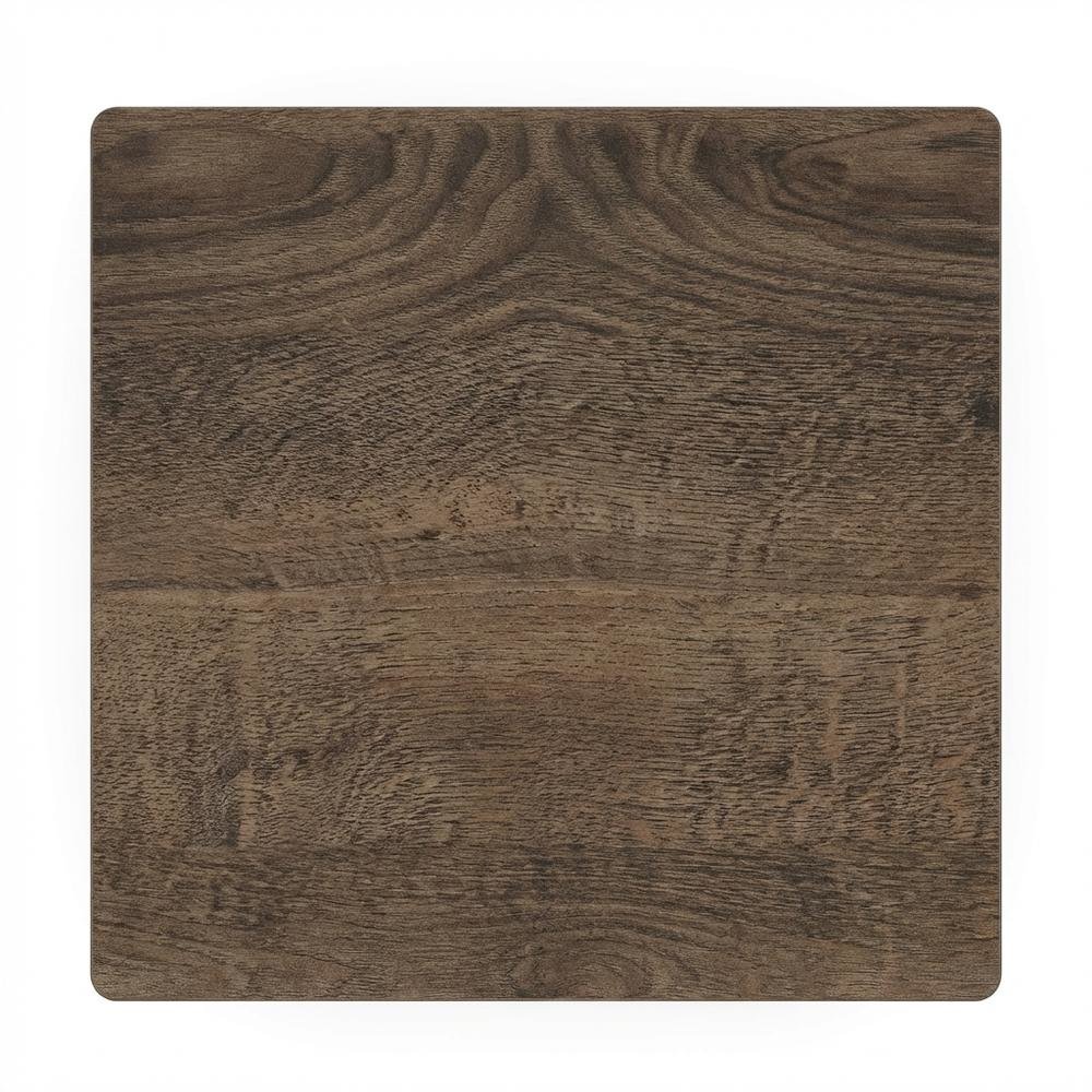 Walnut and Brown Wooden End Table with Sleek Design