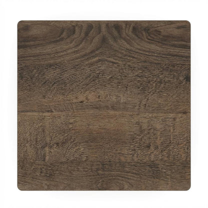 Walnut and Brown Wooden End Table with Sleek Design