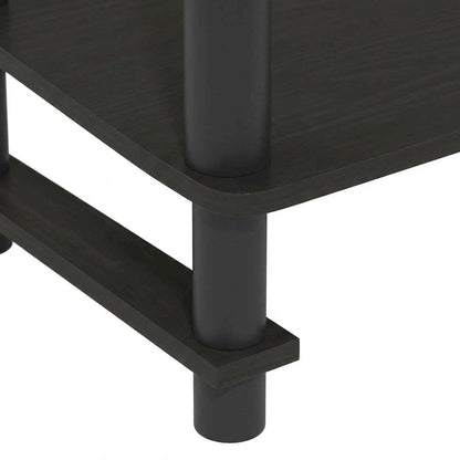 Espresso Hallway Console Table with Storage Bin and Modern Finish
