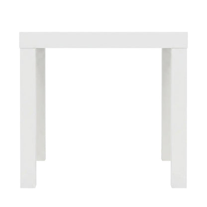 White, Side Table, Quality Build, Durable Wood Frame