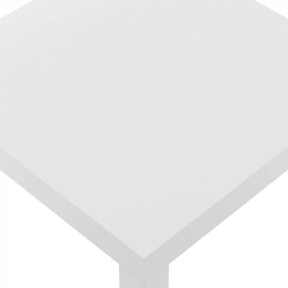 White, Side Table, Quality Build, Durable Wood Frame