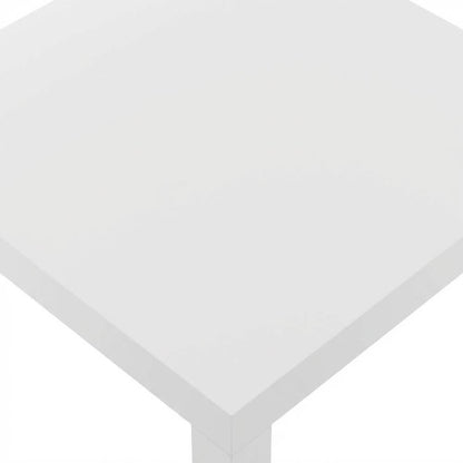 White, Side Table, Quality Build, Durable Wood Frame