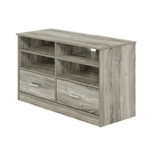 French Oak TV Stand with Drawer and Wood Construction