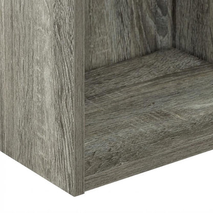 3-Tier Open Shelf Bookcase in French Oak Wood for Storage and Display