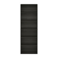 Espresso 6-Tier Open Bookcase with Wood Finish for Organizing and Display