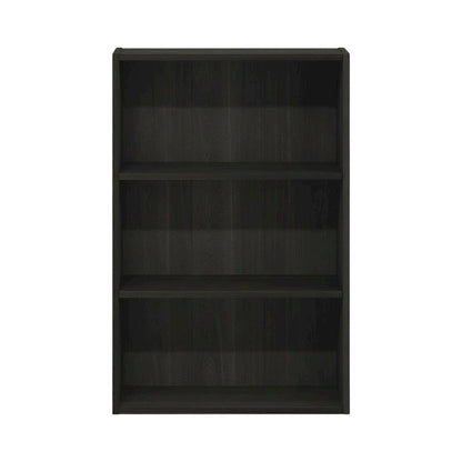 Wood bookcase with ample storage and modern design, ideal for home or office use