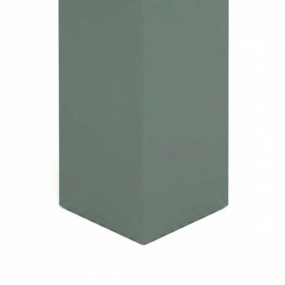 Sage Green Square End Table with Thick Top and Modern Design