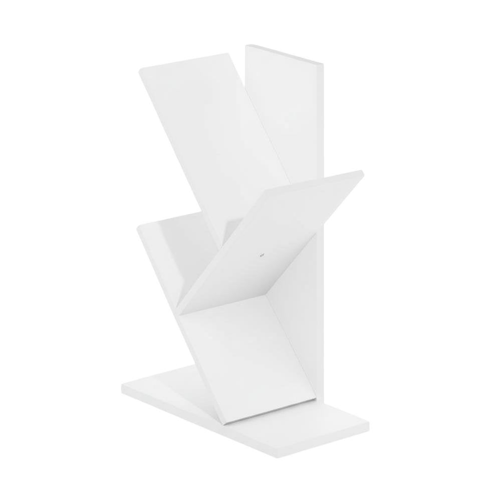 Wooden White Bookcase - 15.75 W x 21.26 H x 8.39 D Dimensions for Home Storage