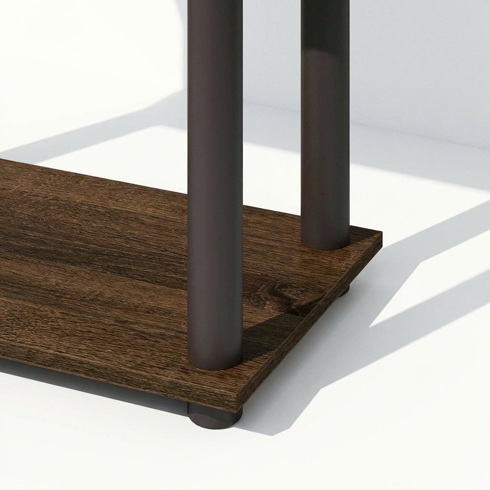 Wooden bookcase with sleek design for home storage