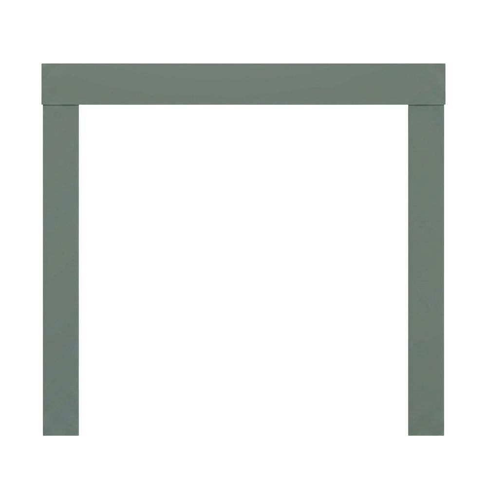 Sage Green Square End Table with Thick Top and Modern Design