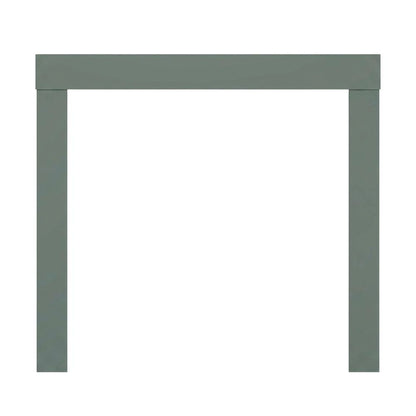 Sage Green Square End Table with Thick Top and Modern Design