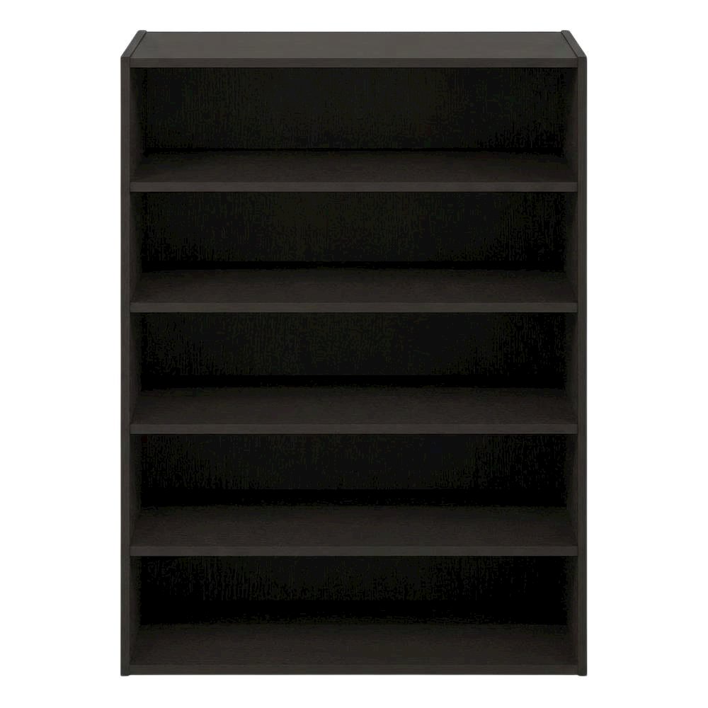 White 5-Tier Stackable Shoe Organizer, Engineered Wood, Modular Expandable