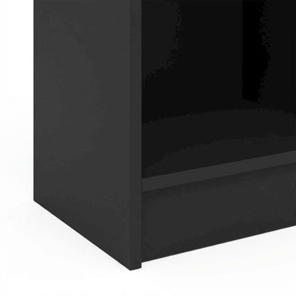 Wooden Bookcase in Walnut Finish with Adjustable Shelves