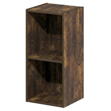 Wooden Bookcase in Finish with Open Shelving for Storage