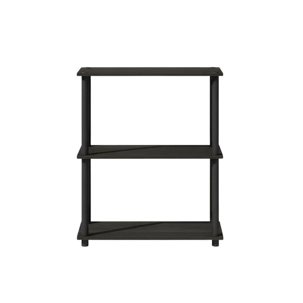 Wooden bookcase with sturdy construction and modern design