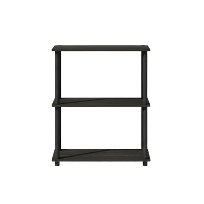 Wooden bookcase with sturdy construction and modern design
