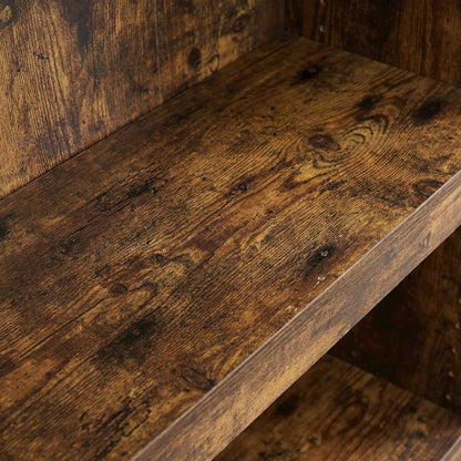 Amber Pine 5-Tier Shelf Bookcase with Ample Storage Space