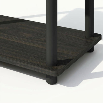 Wooden bookcase with sturdy construction and modern design