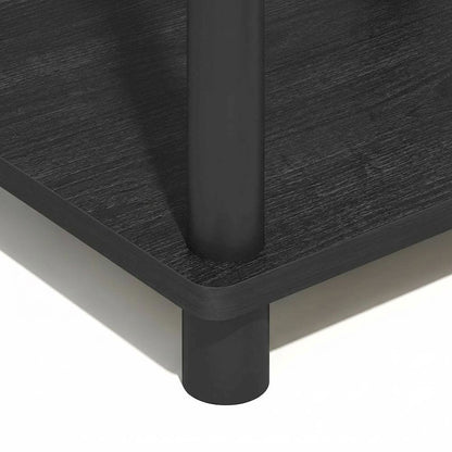 Dark Americano 3-Tier End Table with Modern Nightstand Design