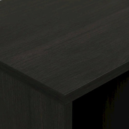 Irregular 3-Cube Bookcase with Espresso Finish, Storage Organizer, Modern Design