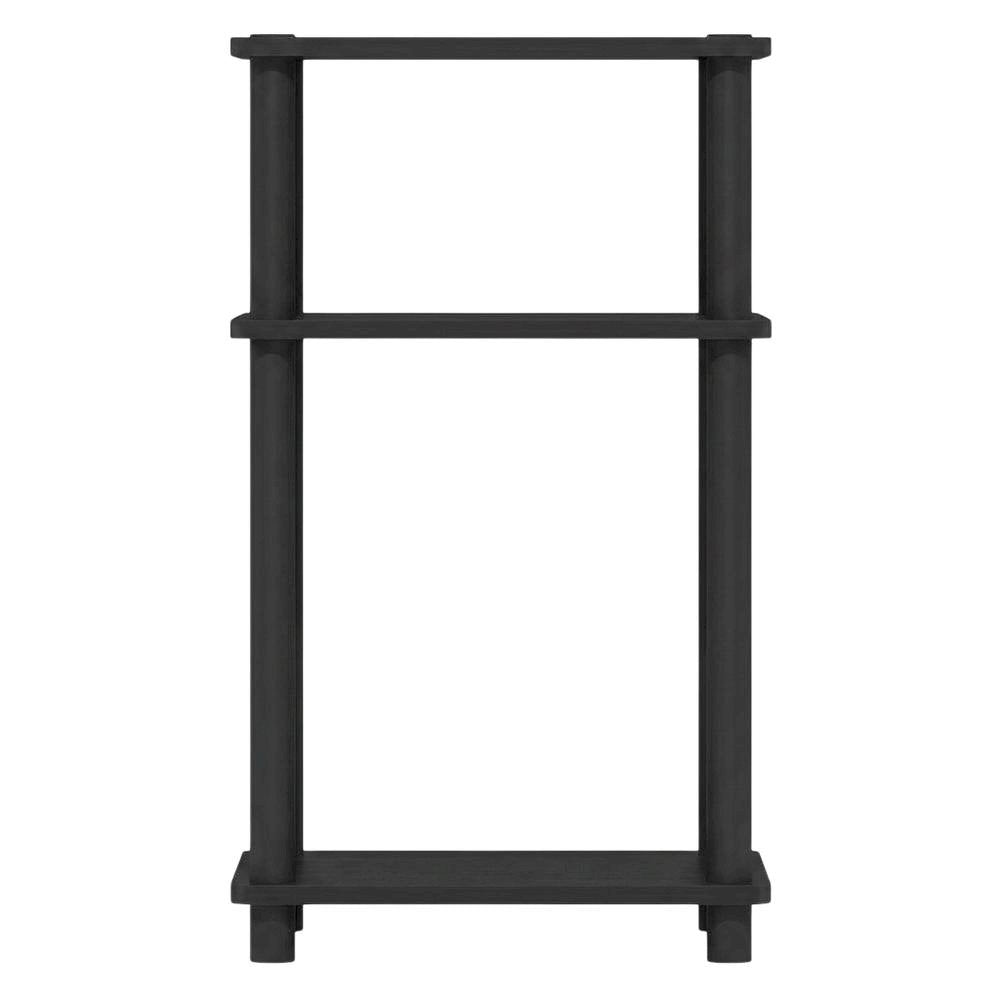 Dark Americano 3-Tier End Table with Modern Nightstand Design