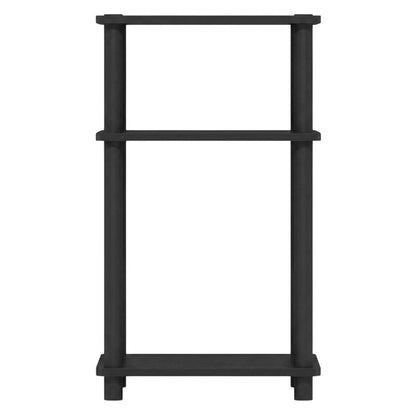 Dark Americano 3-Tier End Table with Modern Nightstand Design