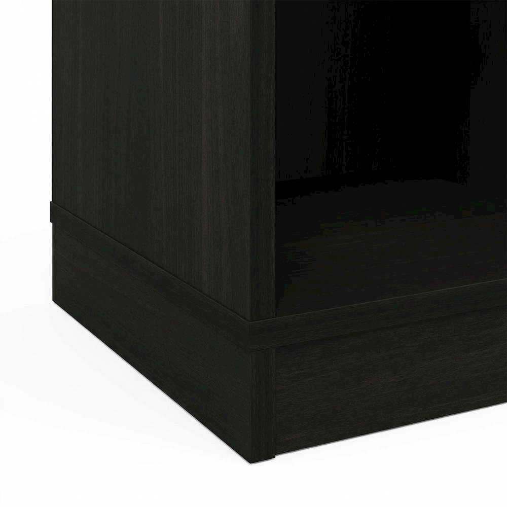 Irregular 3-Cube Bookcase with Espresso Finish, Storage Organizer, Modern Design