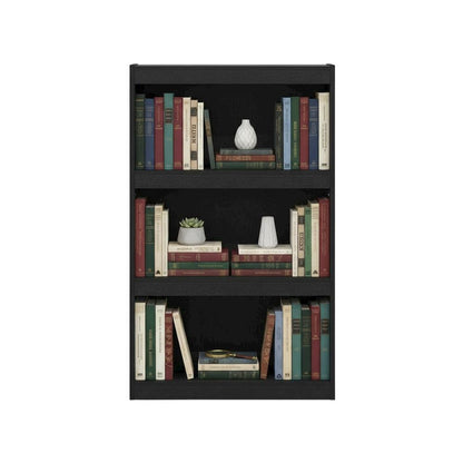 Blackwood 3-Tier Adjustable Shelf Bookcase with Durable Wooden Finish