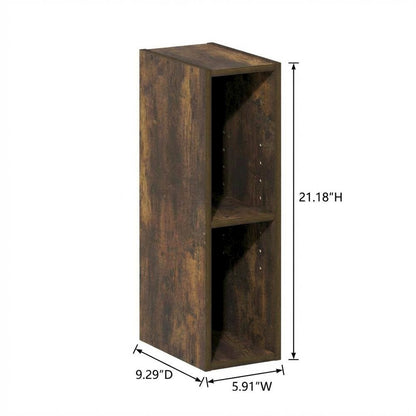 Bookshelf with Engineered Wood Finish for Living Room Storage