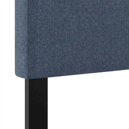 Blue Denim Upholstered King Headboard with Tufted Design for Bedroom