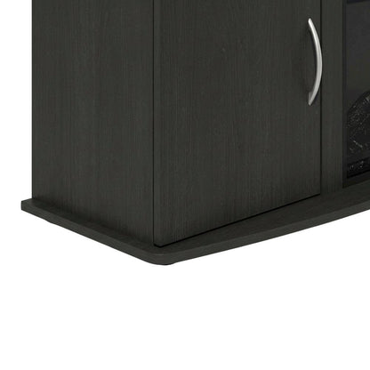 Brown Electric Fireplace TV Stand with Spacious Storage for TVs up to 55 Inches