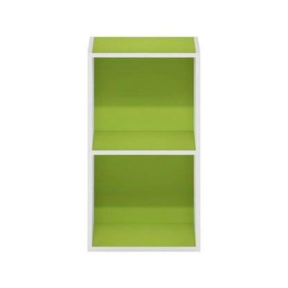 Storage solution with 2 open tiers, suitable for living room or office
