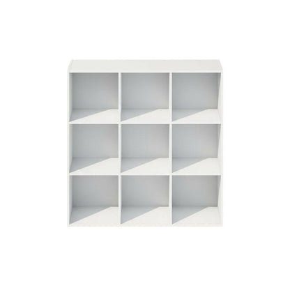 Wooden bookcase with open shelves for versatile storage