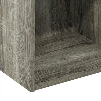 Wood Bookcase with Spacious Shelves and Stylish Finish