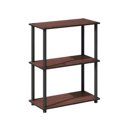 Wooden Bookcase with Open Shelving for Home Office or Living Room