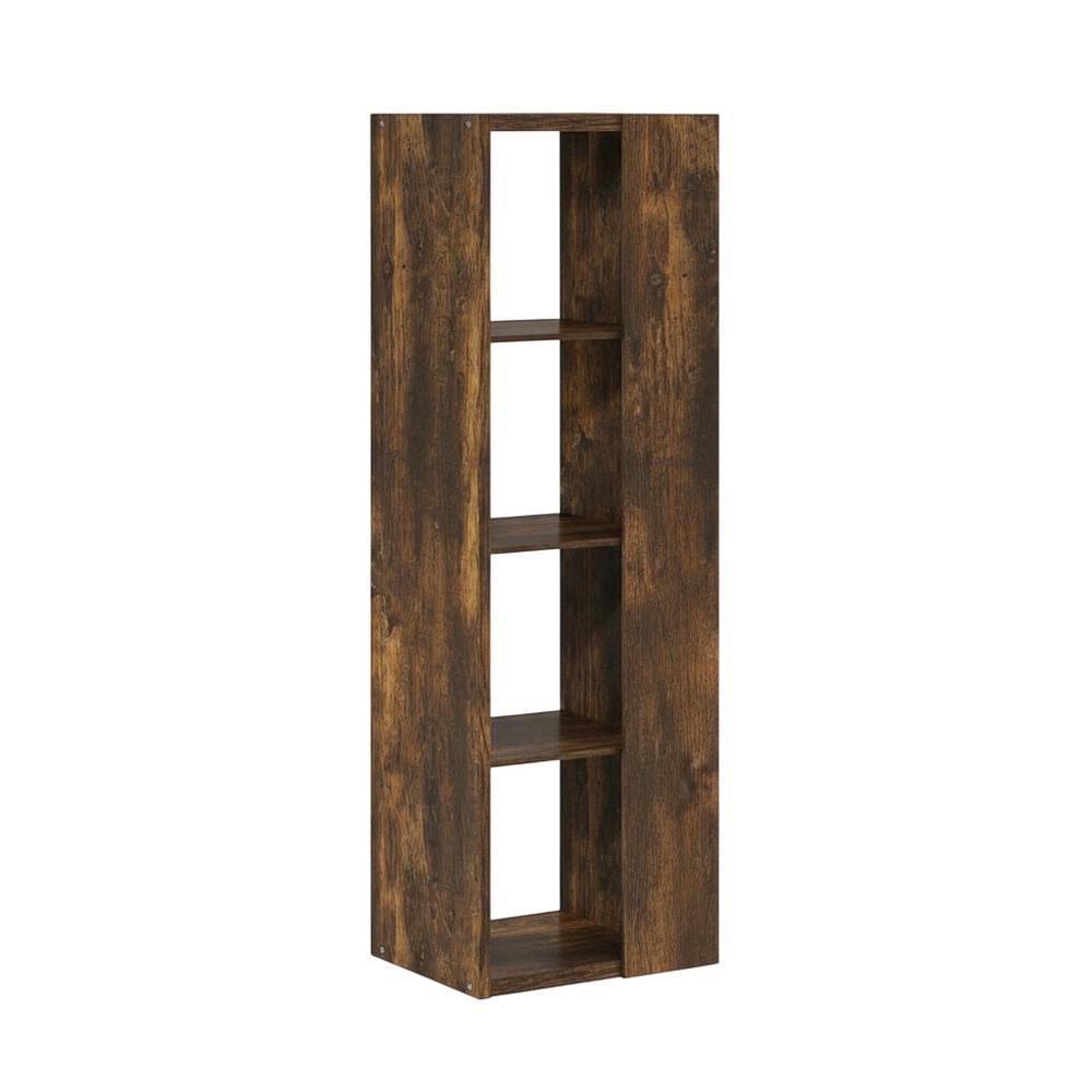 Wooden bookcase with open shelving for versatile storage