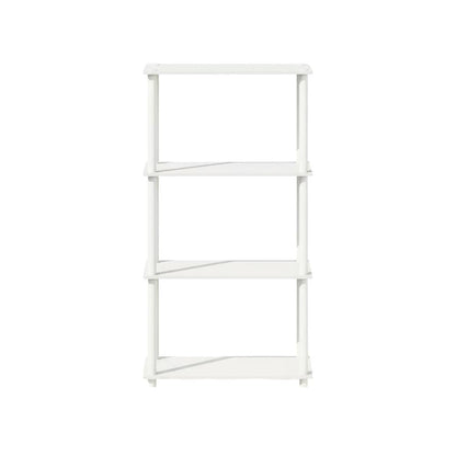 Wooden Bookcase with Open Shelves for Living Room and Office Use