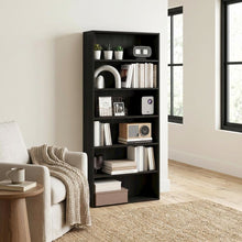 Wooden bookcase with sturdy frame for home organization