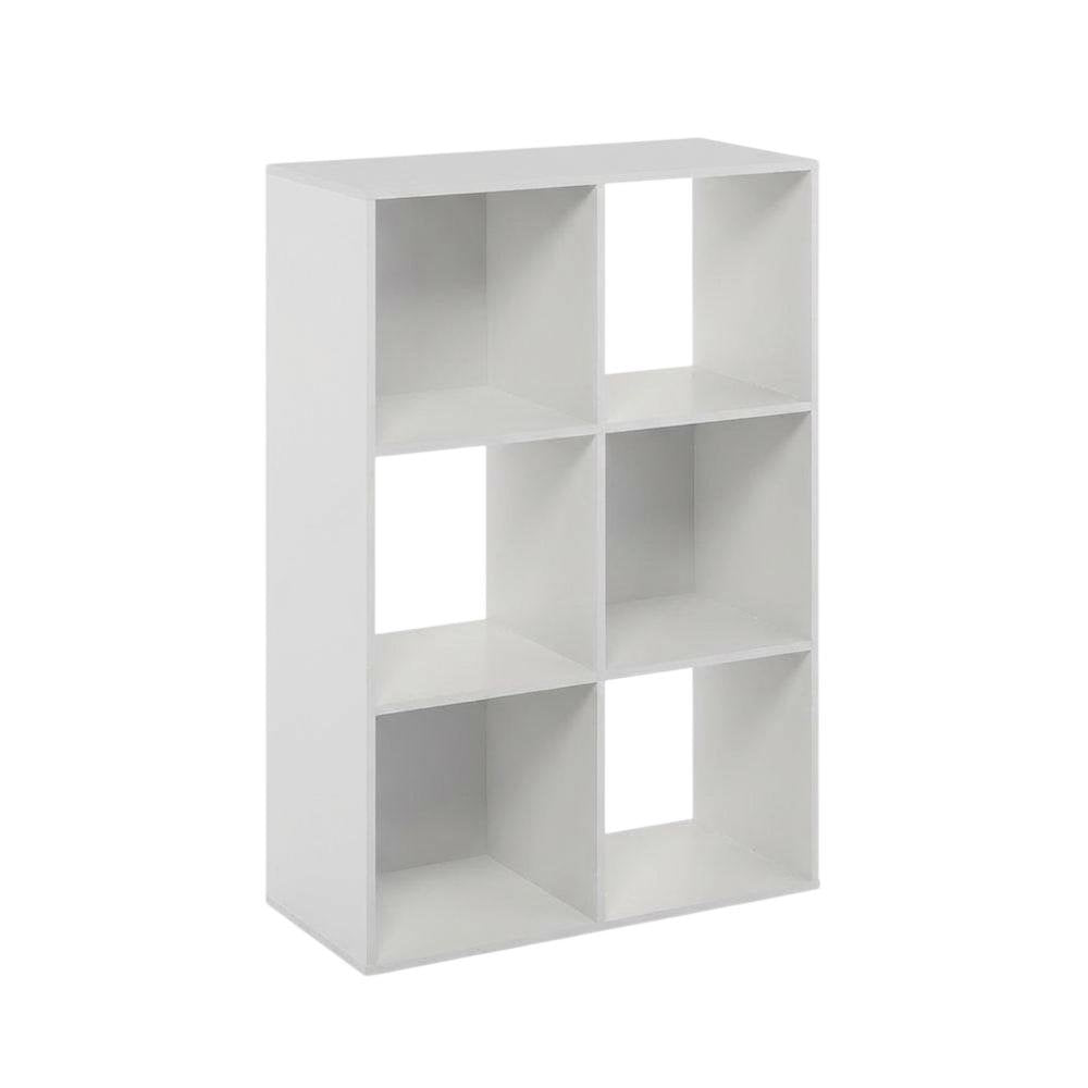 Wooden Bookcase with Open Shelves for Home Storage