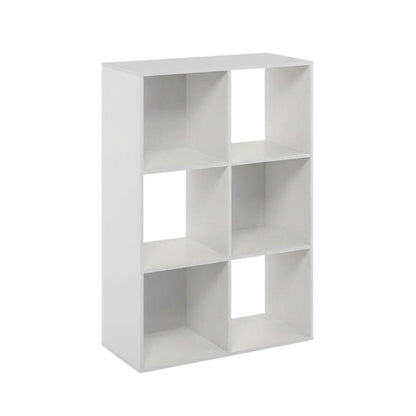 Wooden Bookcase with Open Shelves for Home Storage